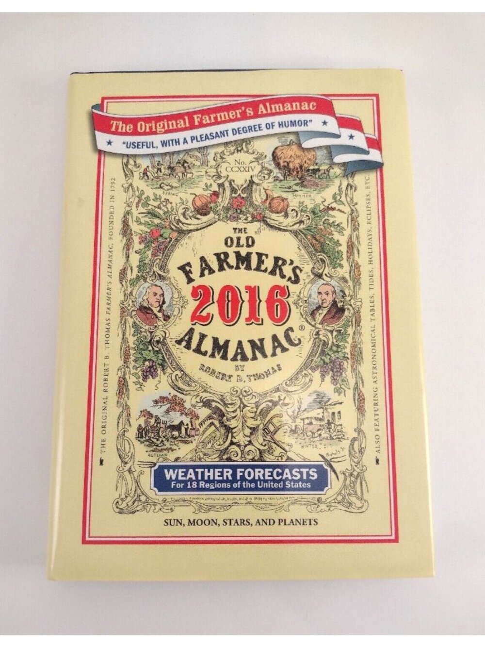 The Old Farmers Almanac 2016 Hardcover Gardening Plants Astronomy Astrology